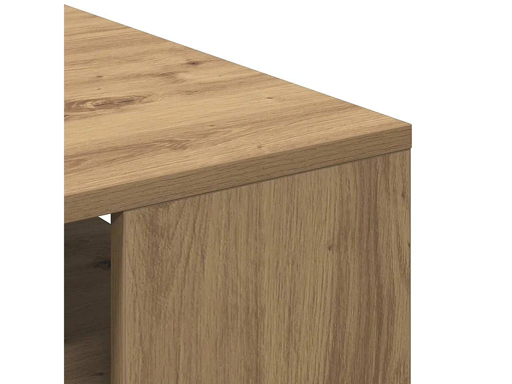 Mesa de centro madera de ingeniería roble artisan 55x55x42 cm
