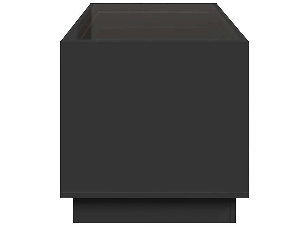 Couchtisch mit Infinity-LED Schwarz 70x50x50 cm