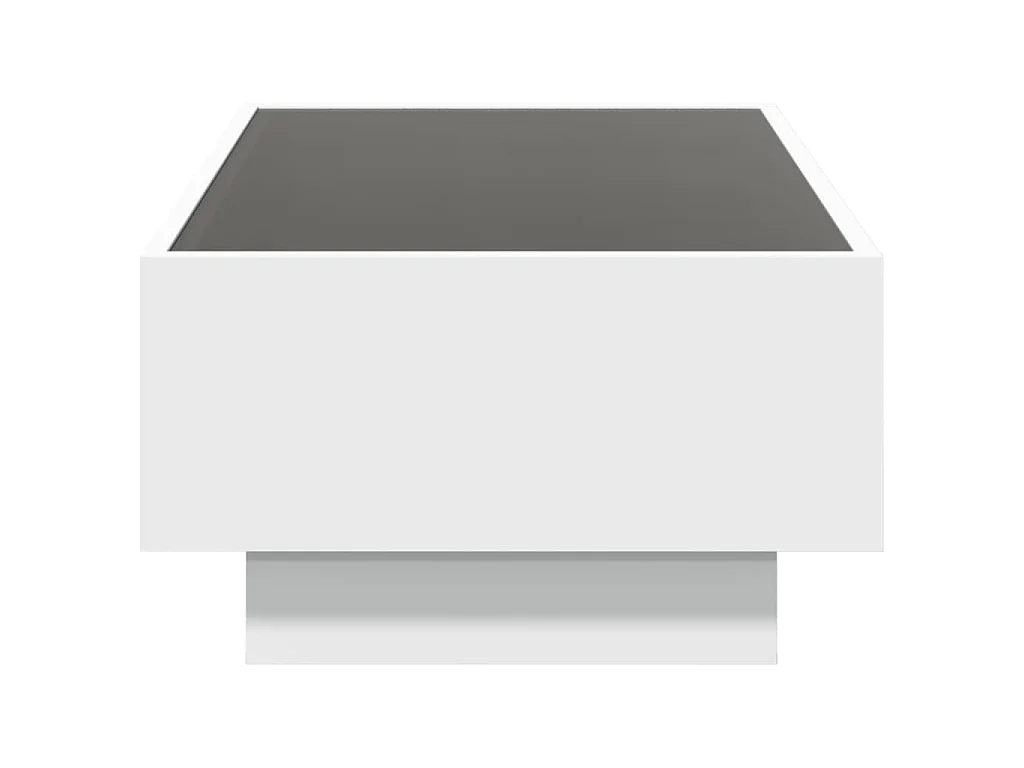 LED-Couchtisch Weiß 90x50x30 cm Holzwerkstoff