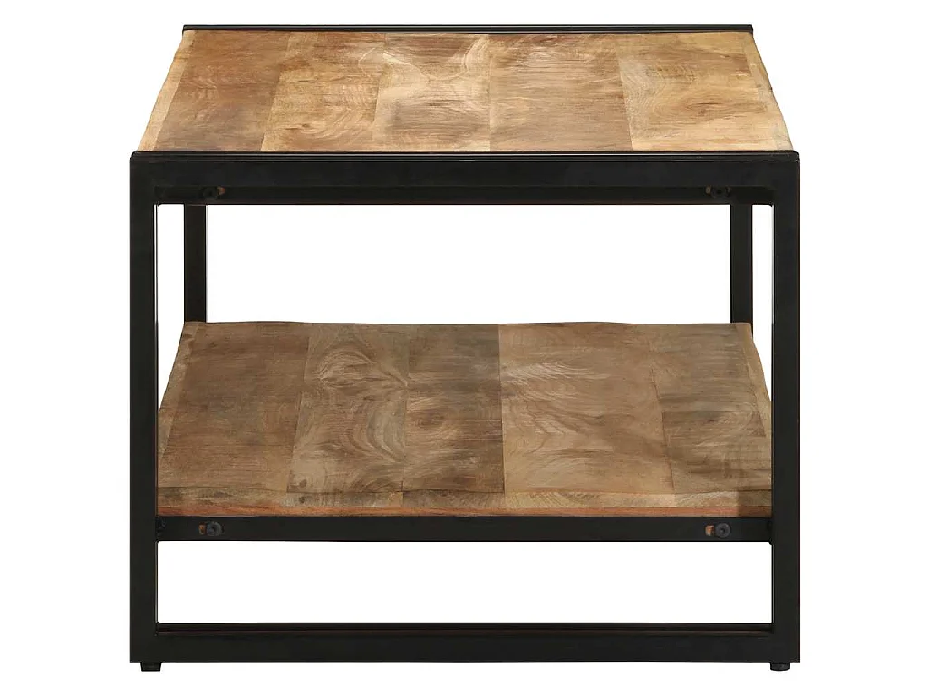 Table basse 90x50x38 cm bois de manguier massif brut