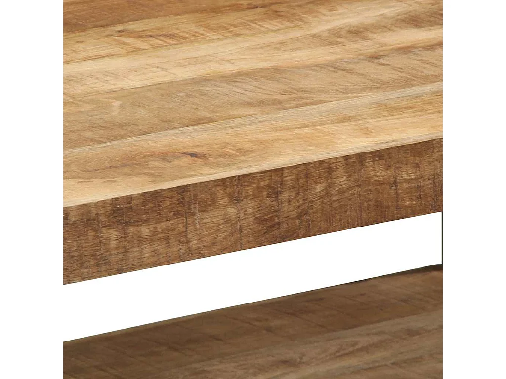 Table basse 90x50x38 cm bois de manguier massif brut
