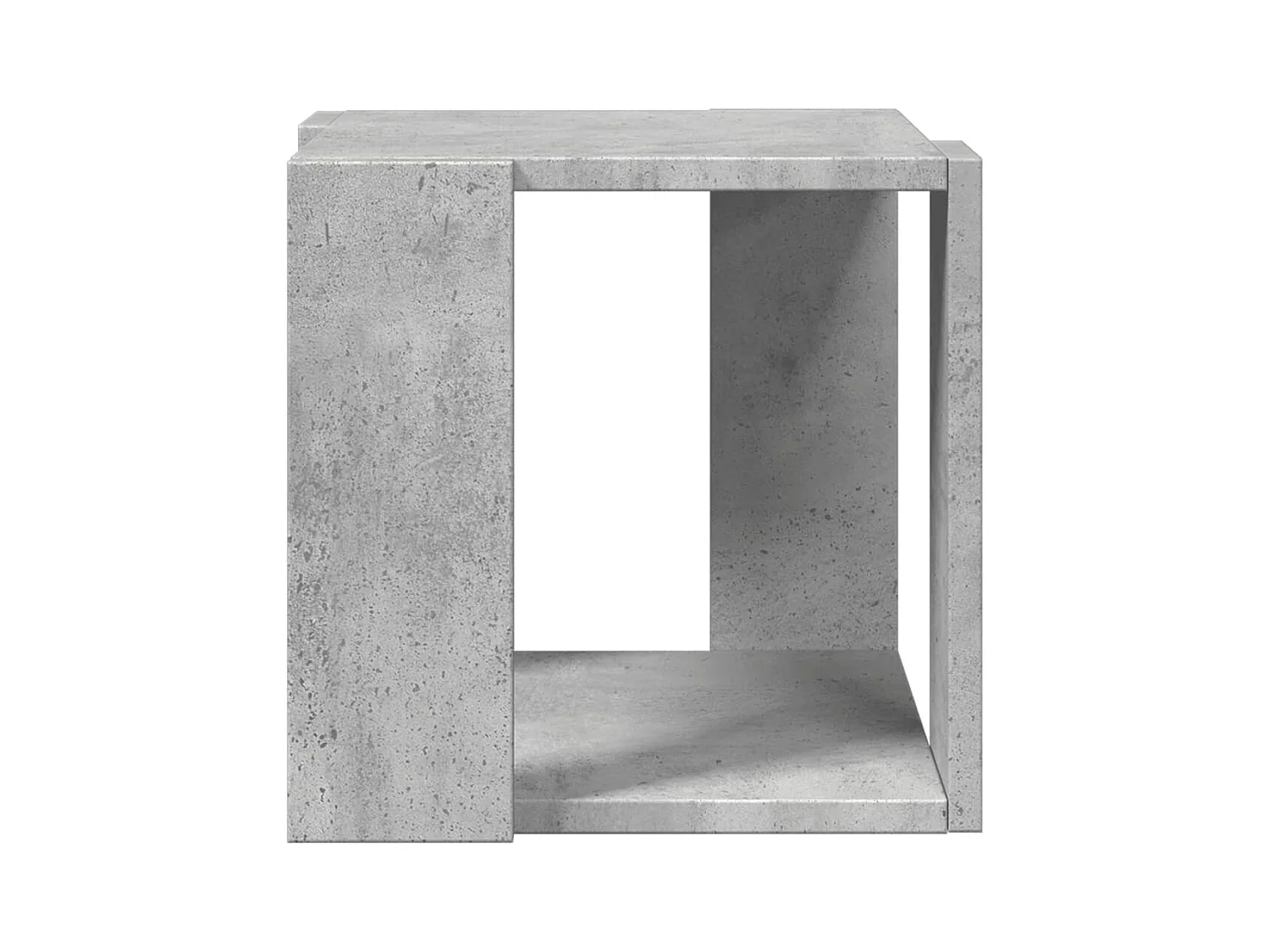 Table basse gris béton 32x32x30 cm bois d'ingénierie