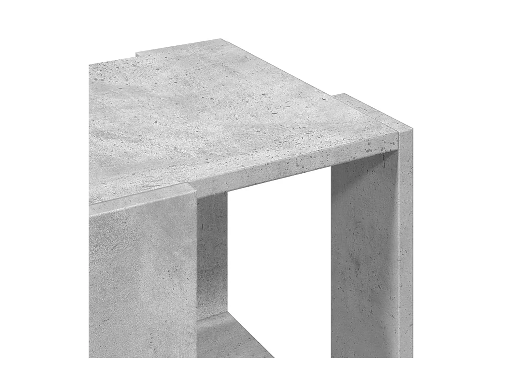 Table basse gris béton 32x32x30 cm bois d'ingénierie