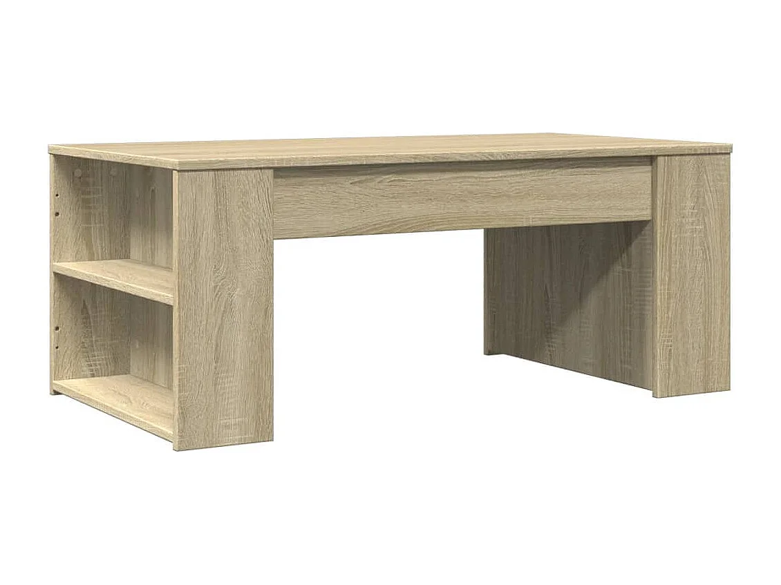 Table basse chêne sonoma 102x55x42 cm bois d'ingénierie