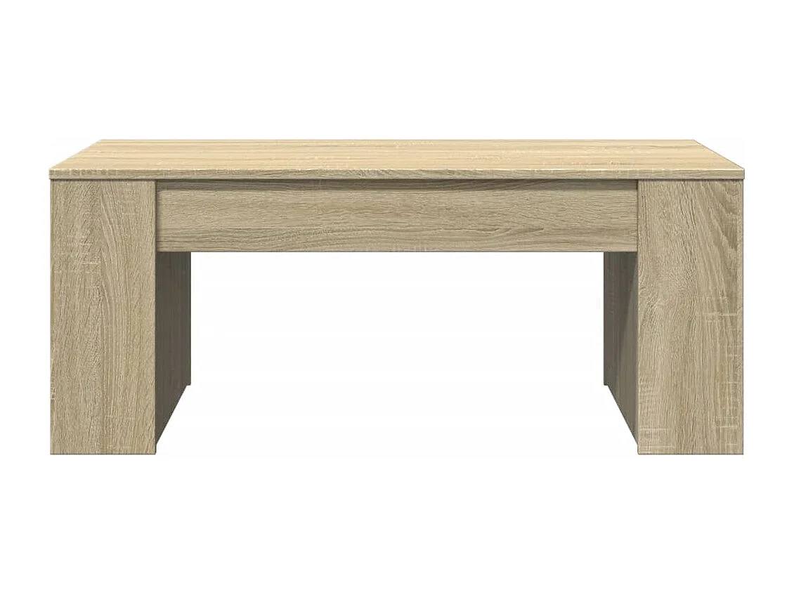 Table basse chêne sonoma 102x55x42 cm bois d'ingénierie