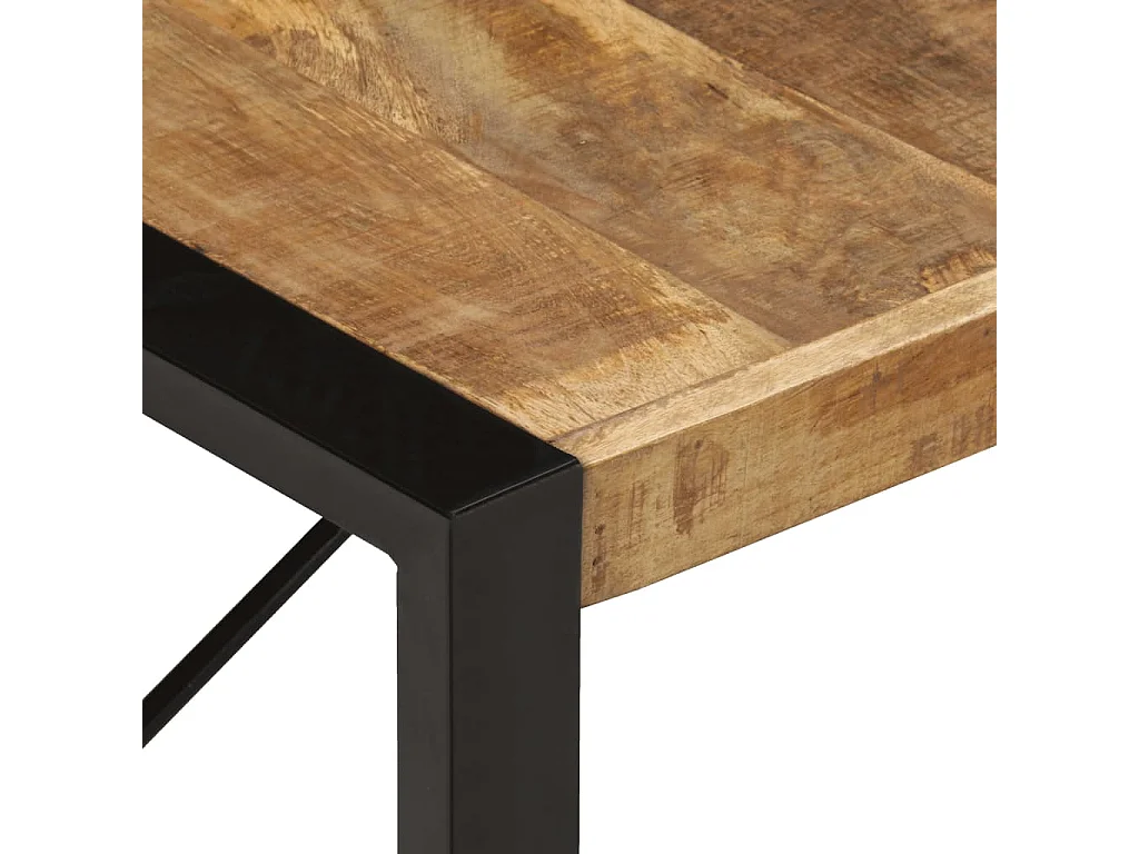 Couchtisch 140x70x40 cm Raues Mangoholz