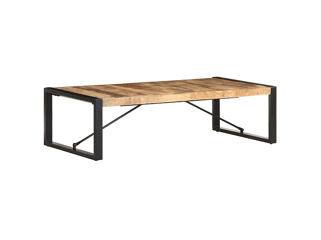 Table basse 140x70x40 cm Bois de manguier brut