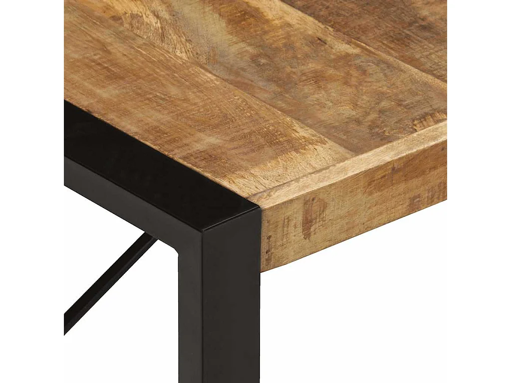 Table basse 140x70x40 cm Bois de manguier brut
