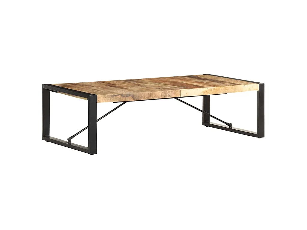 Table basse 140x70x40 cm Bois de manguier brut