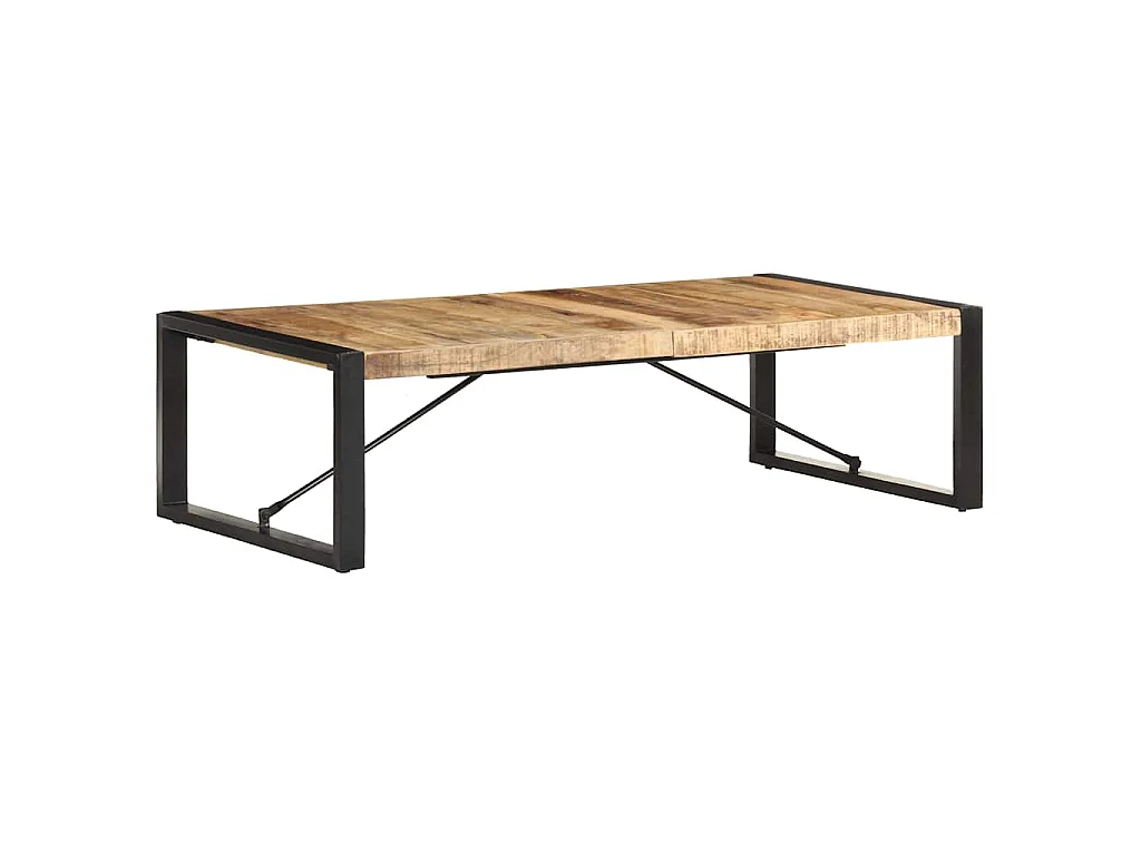 Table basse 140x70x40 cm Bois de manguier brut