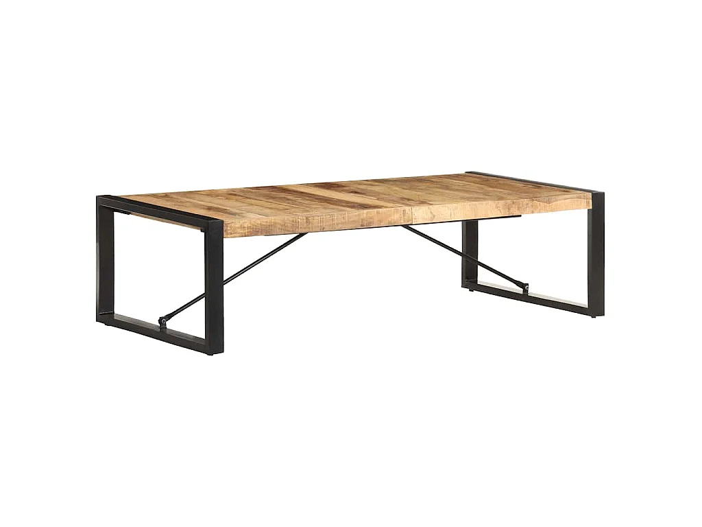 Table basse 140x70x40 cm Bois de manguier brut