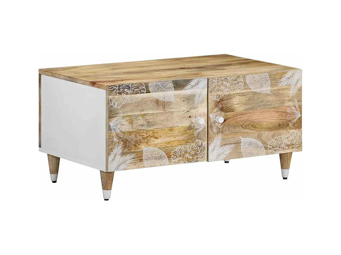 Couchtisch 80x50x40 cm Massivholz Mango