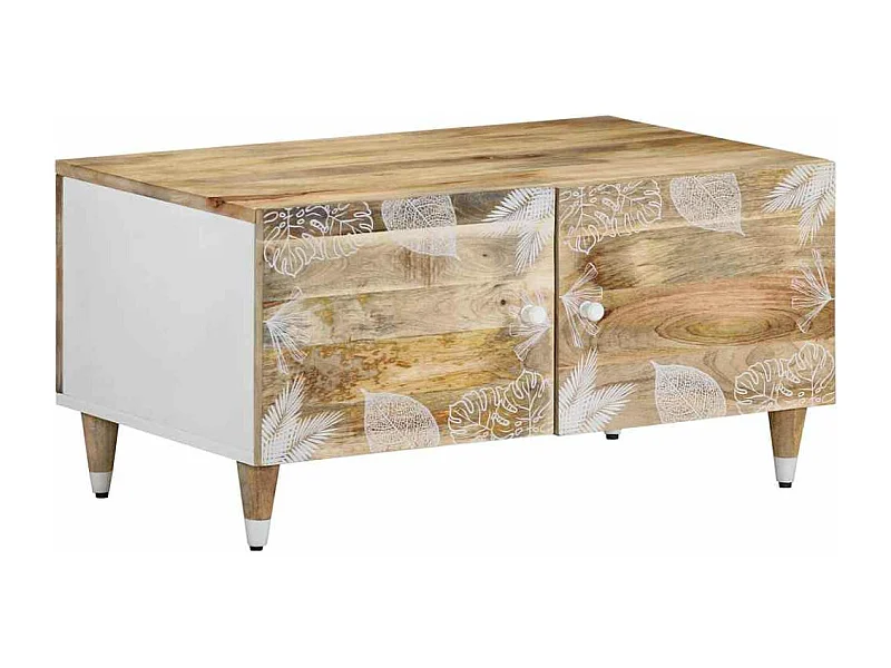 Couchtisch 80x50x40 cm Massivholz Mango