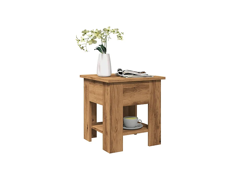 Tavolino da Salotto Artigianale 40x40x42 cm Legno Multistrato
