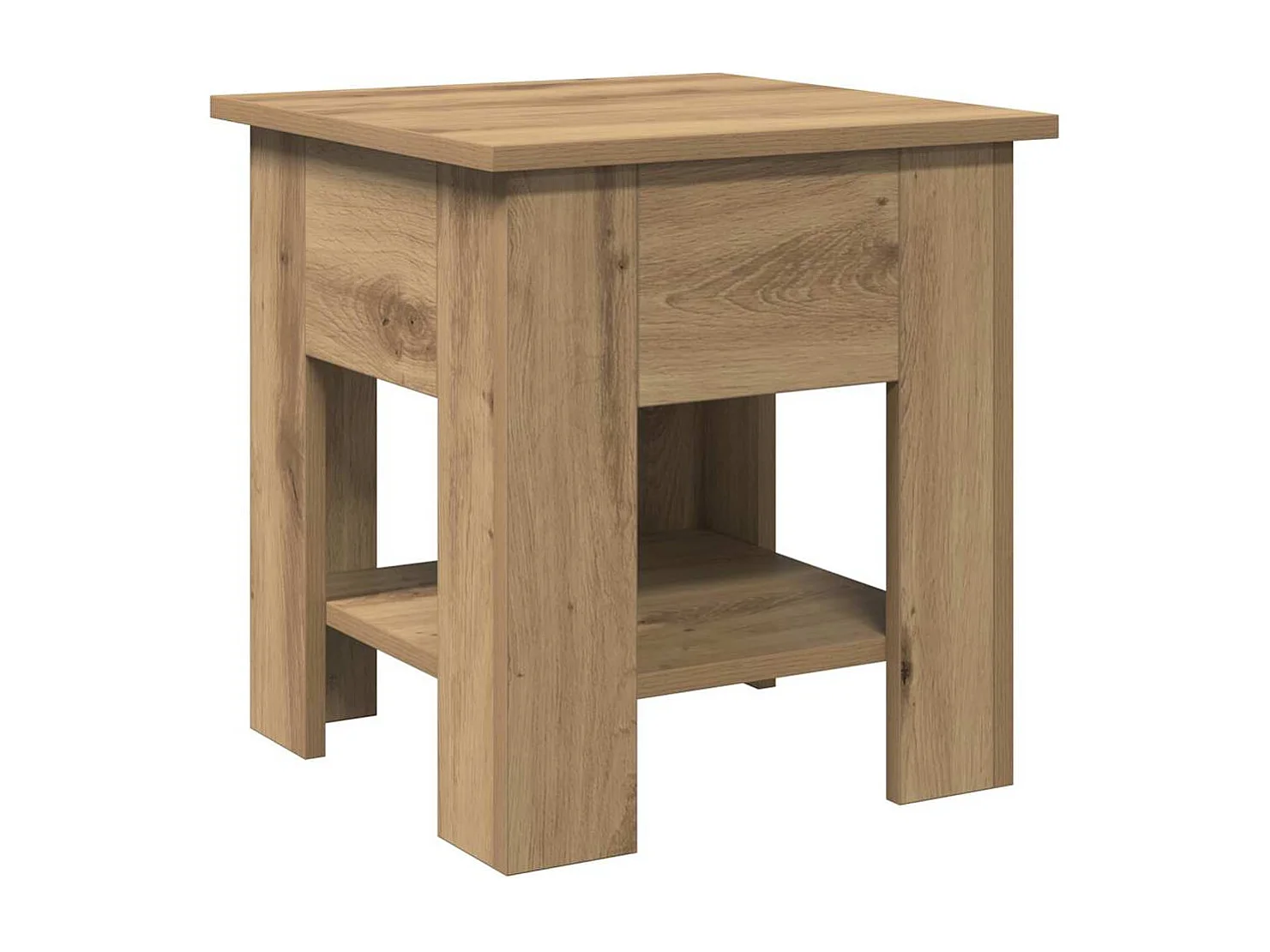 Tavolino da Salotto Artigianale 40x40x42 cm Legno Multistrato