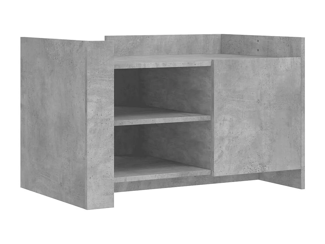 Couchtisch Betongrau 80x50x50 cm Holzwerkstoff