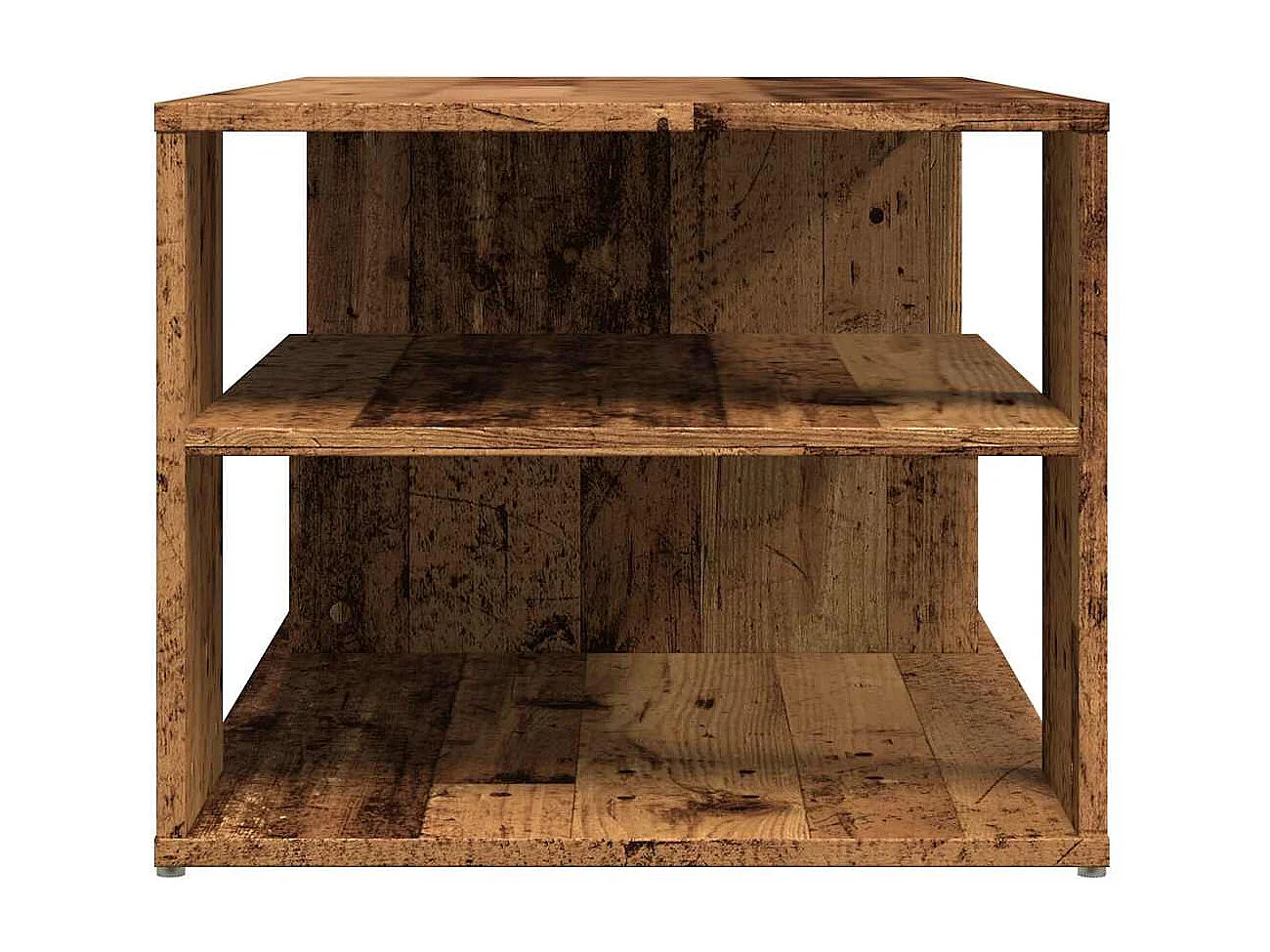 Table d'appoint vieux bois 100x50x40 cm bois d'ingénierie