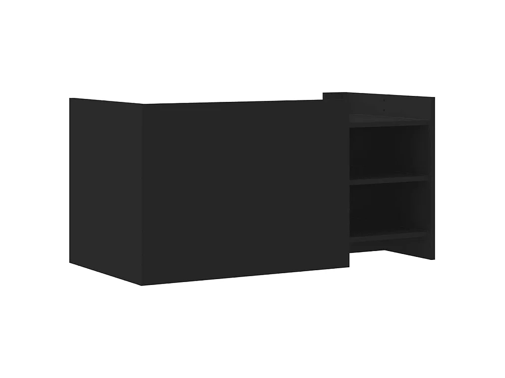 Table basse noir 100x50x50 cm bois d'ingénierie