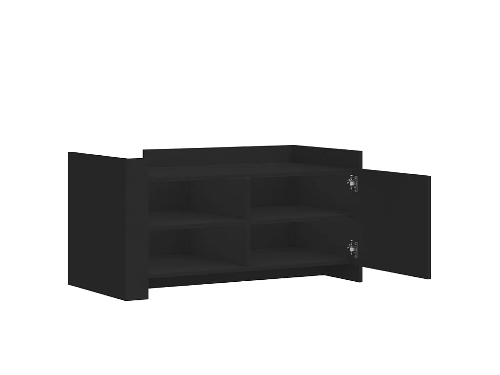 Table basse noir 100x50x50 cm bois d'ingénierie