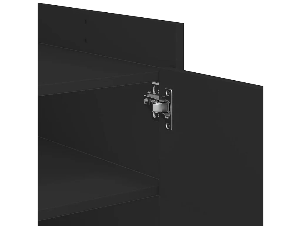 Table basse noir 100x50x50 cm bois d'ingénierie