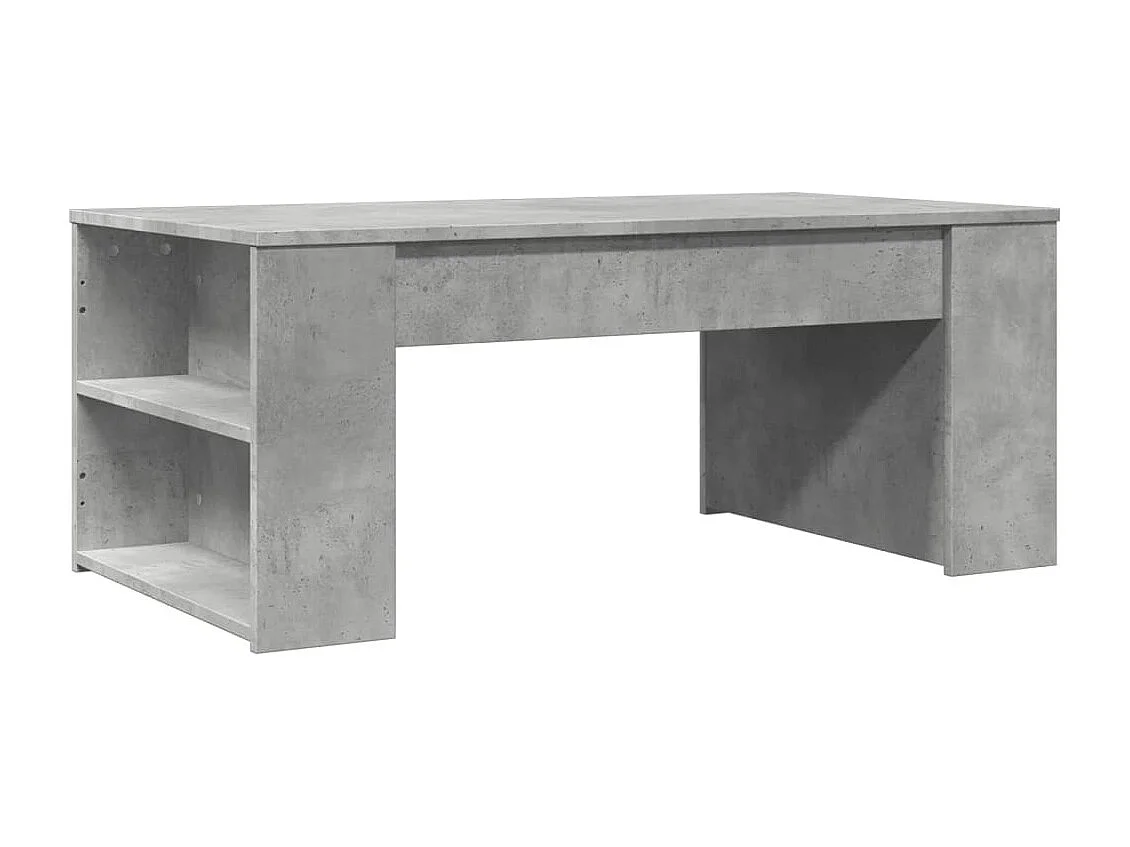 Salontafel 102x55x42 cm bewerkt hout betongrijs