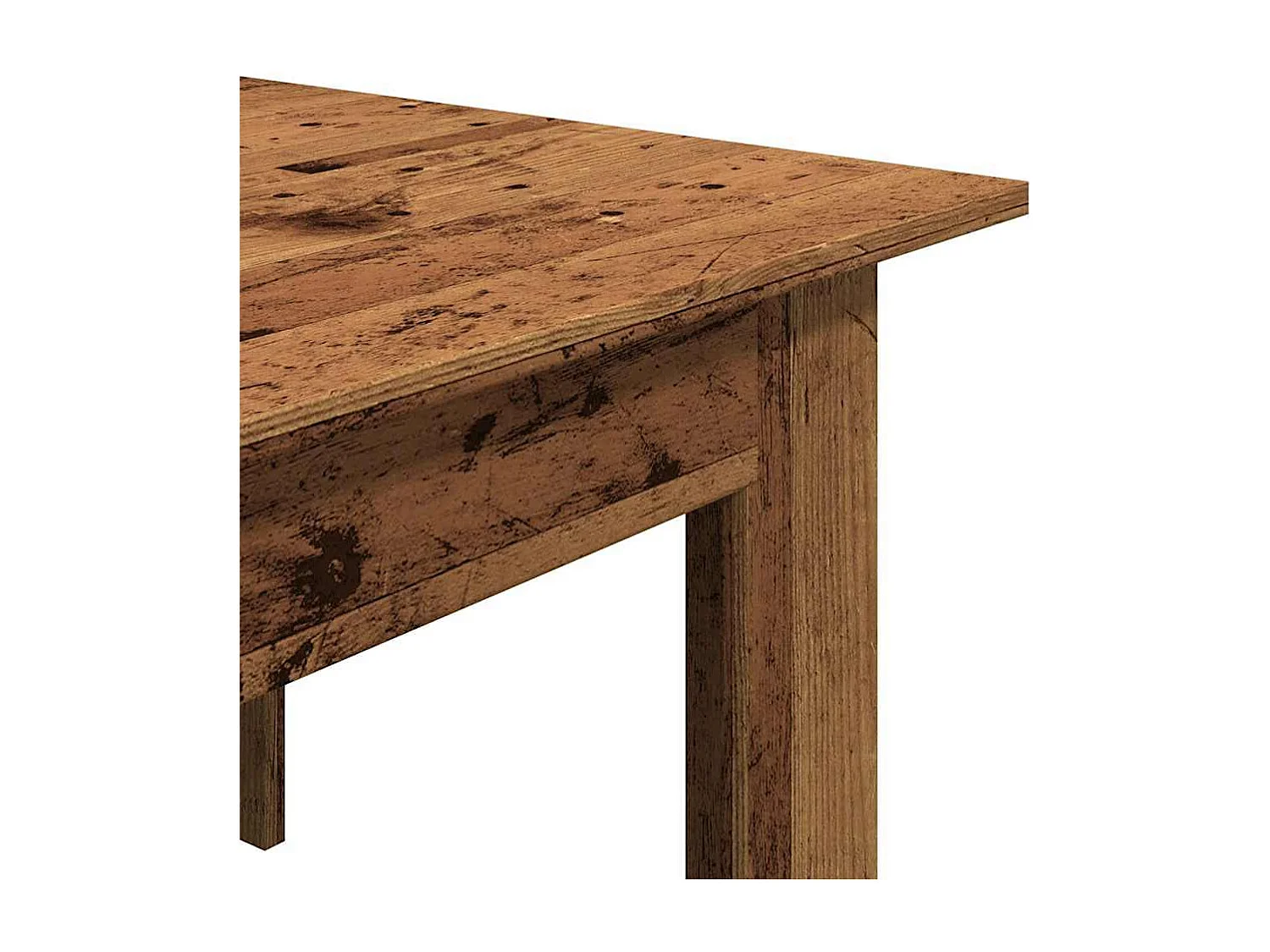 Tavolino Salotto Legno Antico 100x60x42 cm in Legno Multistrato