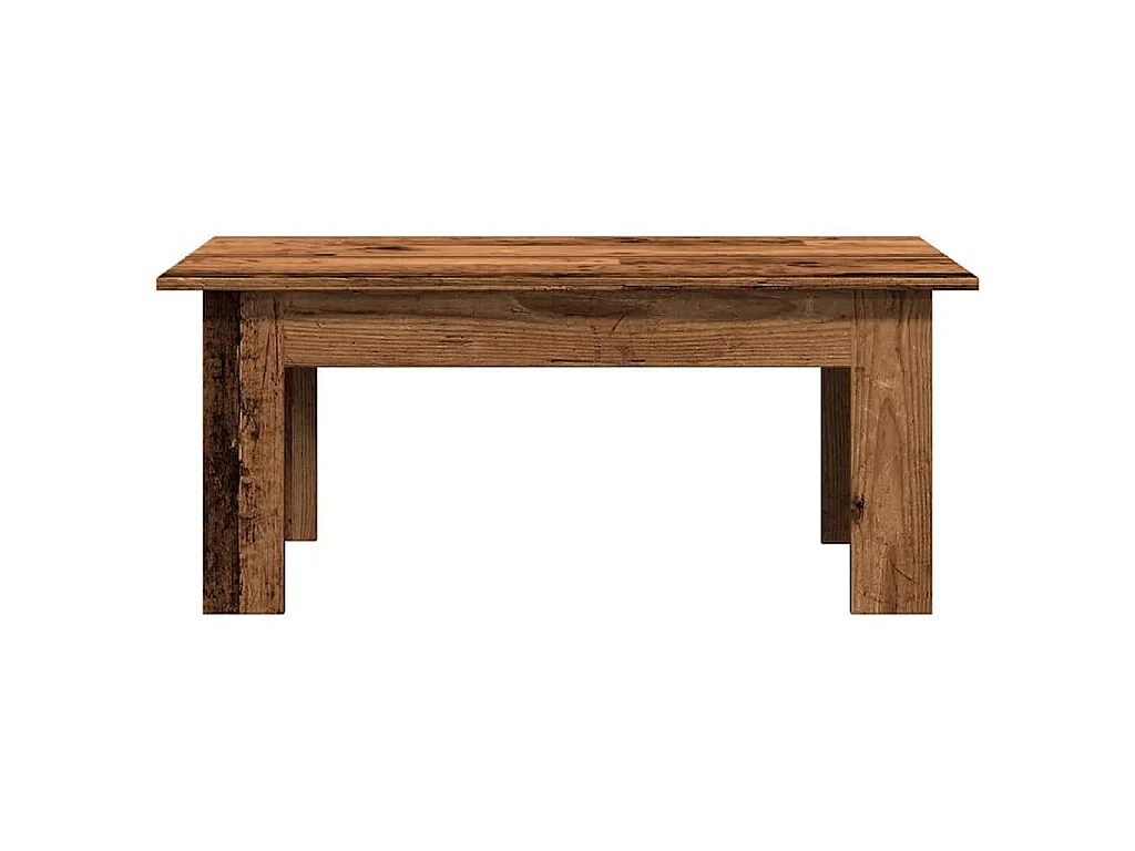 Tavolino Salotto Legno Antico 100x60x42 cm in Legno Multistrato