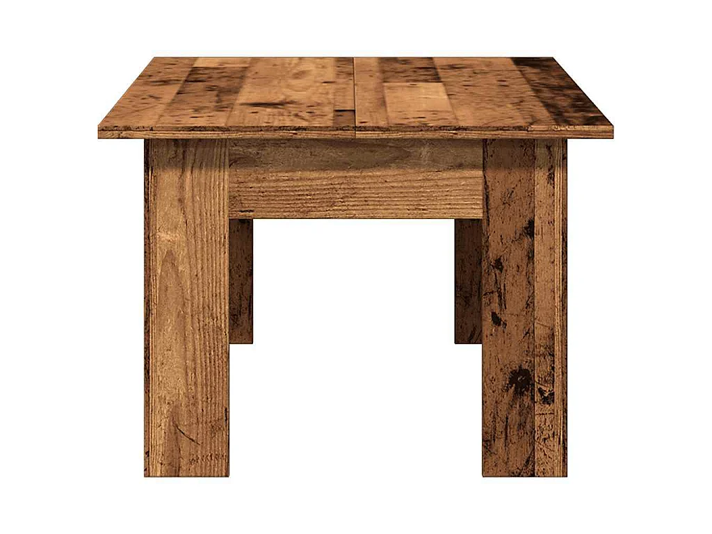 Tavolino Salotto Legno Antico 100x60x42 cm in Legno Multistrato