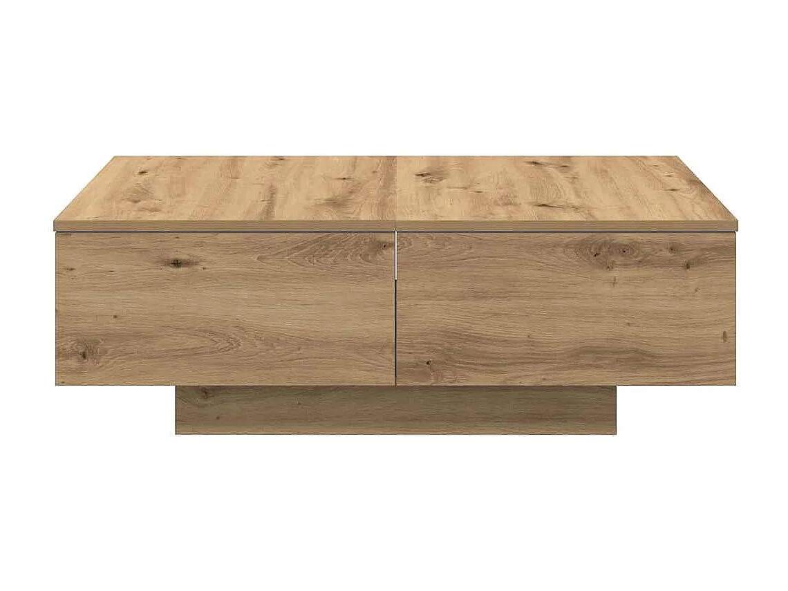 Tavolino da Salotto Rovere Artigianale 90x60x31 cm Truciolato