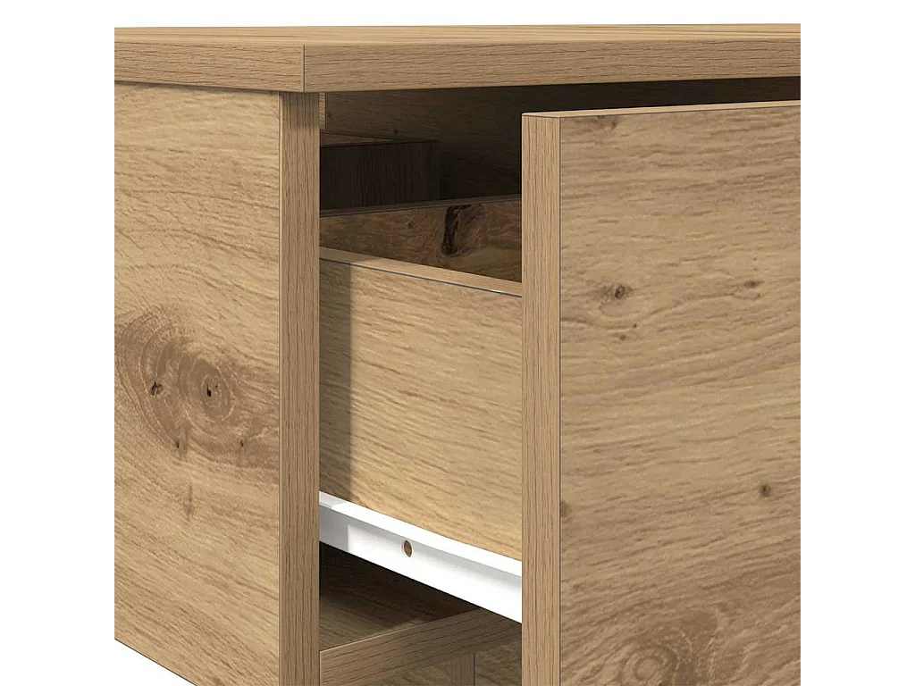Tavolino da Salotto Rovere Artigianale 90x60x31 cm Truciolato