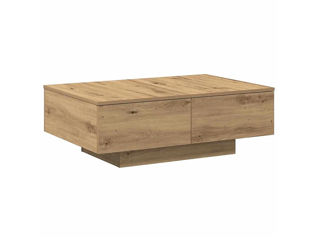 Tavolino da Salotto Rovere Artigianale 90x60x31 cm Truciolato