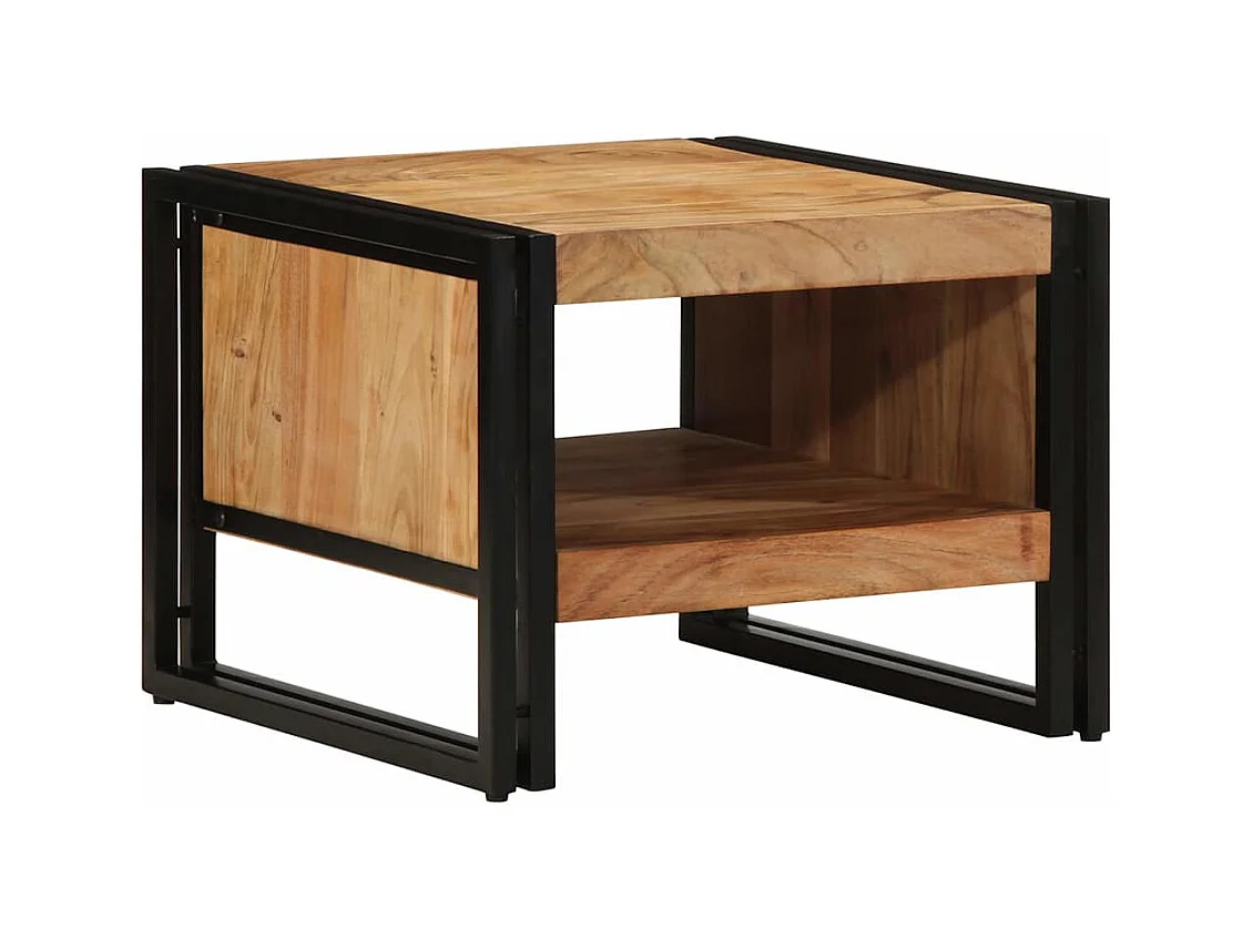 Table basse 50x50x38 cm bois massif acacia