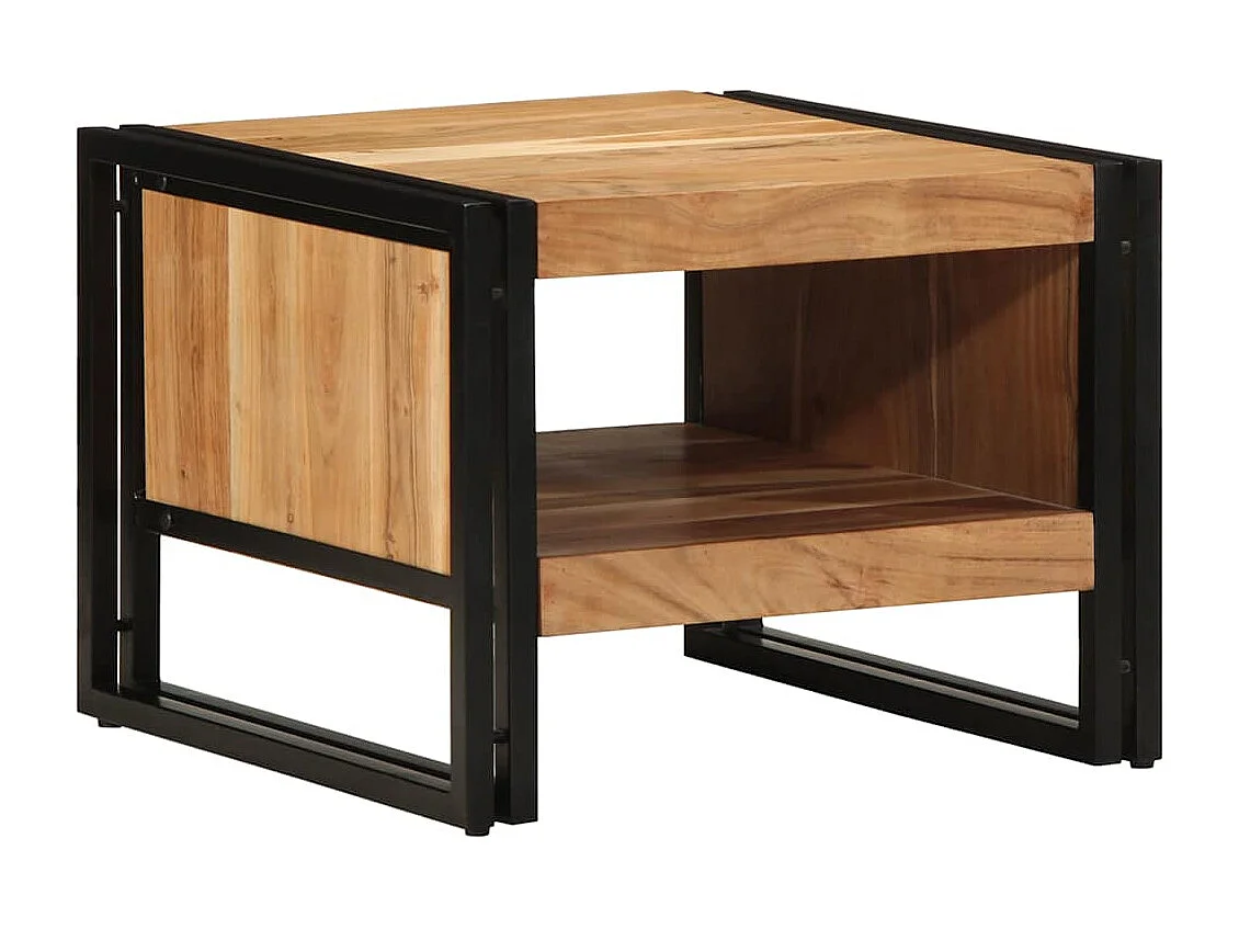 Table basse 50x50x38 cm bois massif acacia