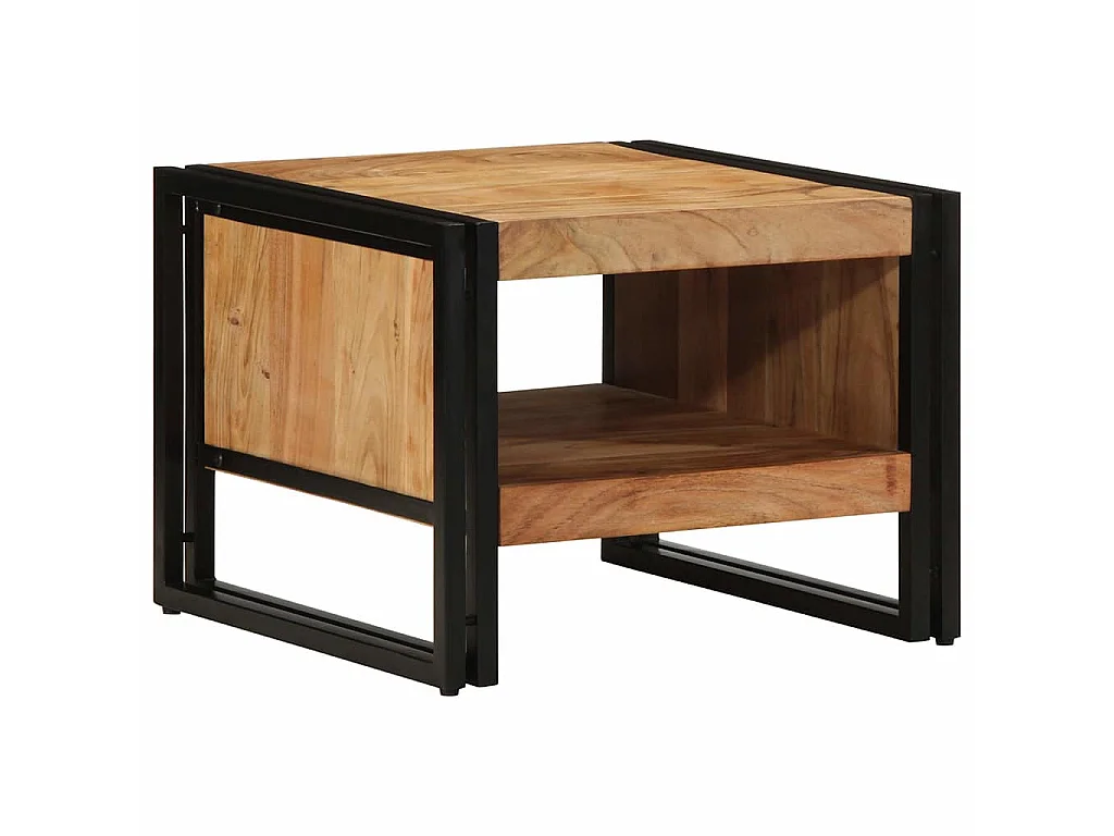 Table basse 50x50x38 cm bois massif acacia
