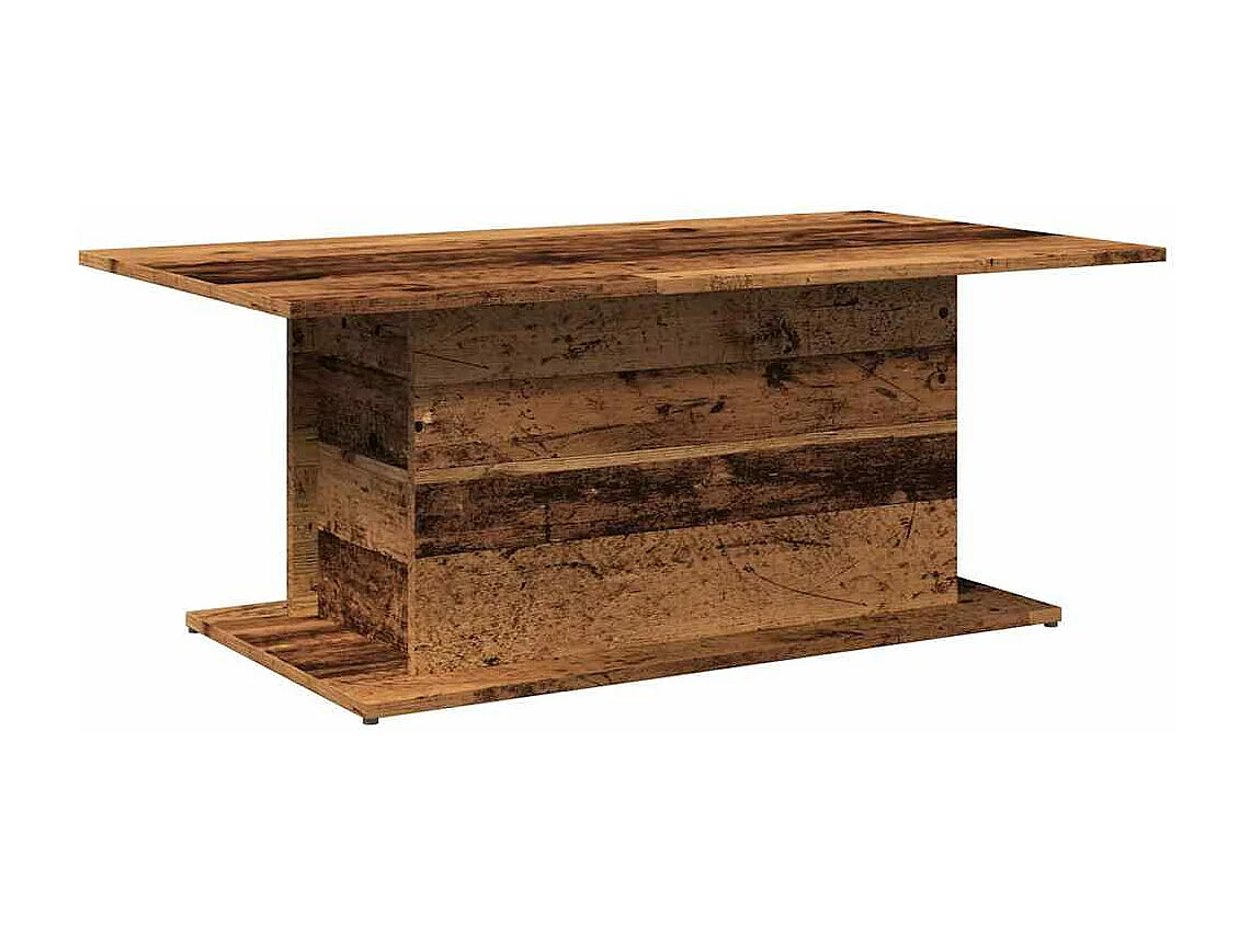 Mesa de centro madera ingeniería envejecida 102x55,5x40 cm
