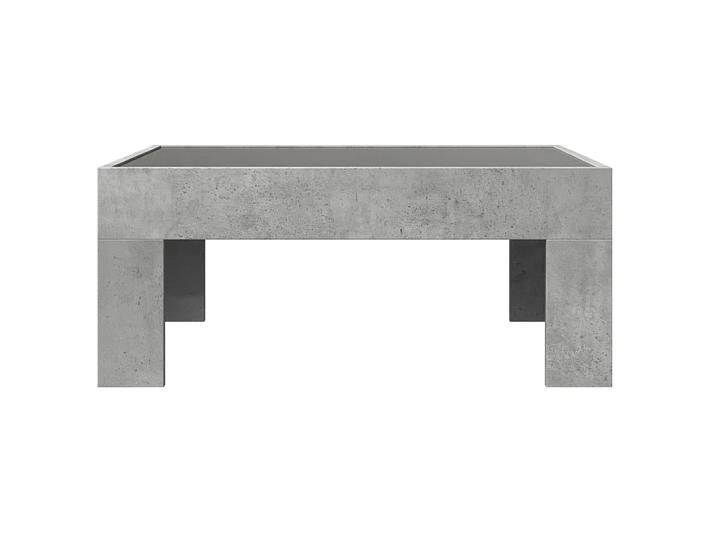 Couchtisch mit Infinity-LED Betongrau 70x50x30 cm