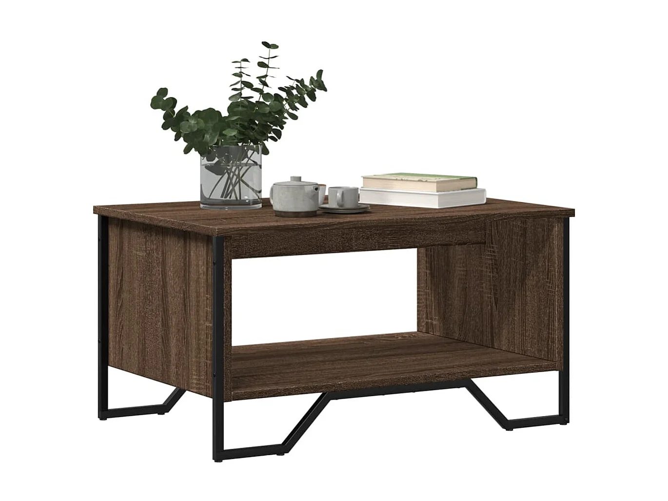 Couchtisch Braun Eichen-Optik 75x51x40 cm Holzwerkstoff