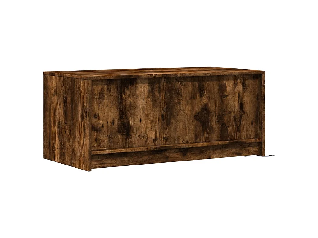 LED-Couchtisch Räuchereiche Holzwerkstoff