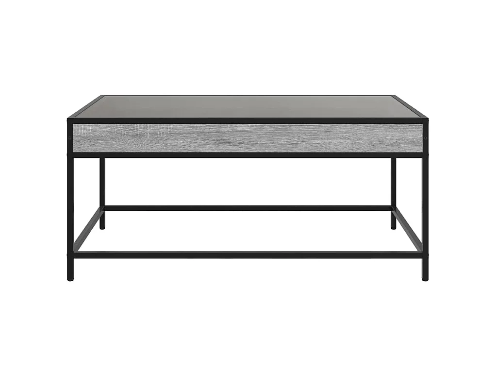 Couchtisch mit Infinity-LED Grau Sonoma 90x50x41 cm