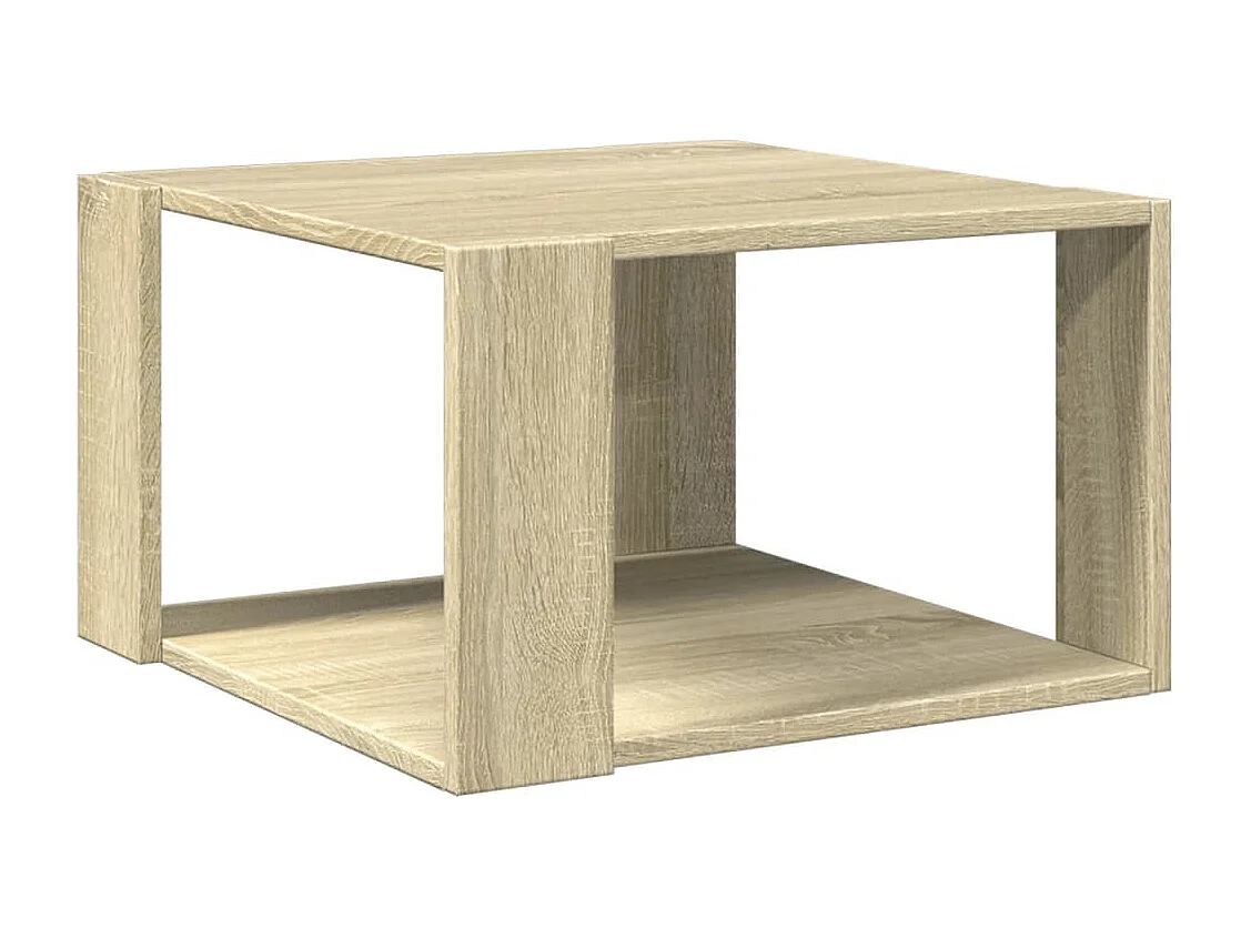 Mesa de centro 51,5x51,5x30cm derivados madeira carvalho sonoma