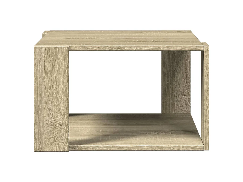 Table basse chêne sonoma 51,5x51,5x30 cm bois d'ingénierie