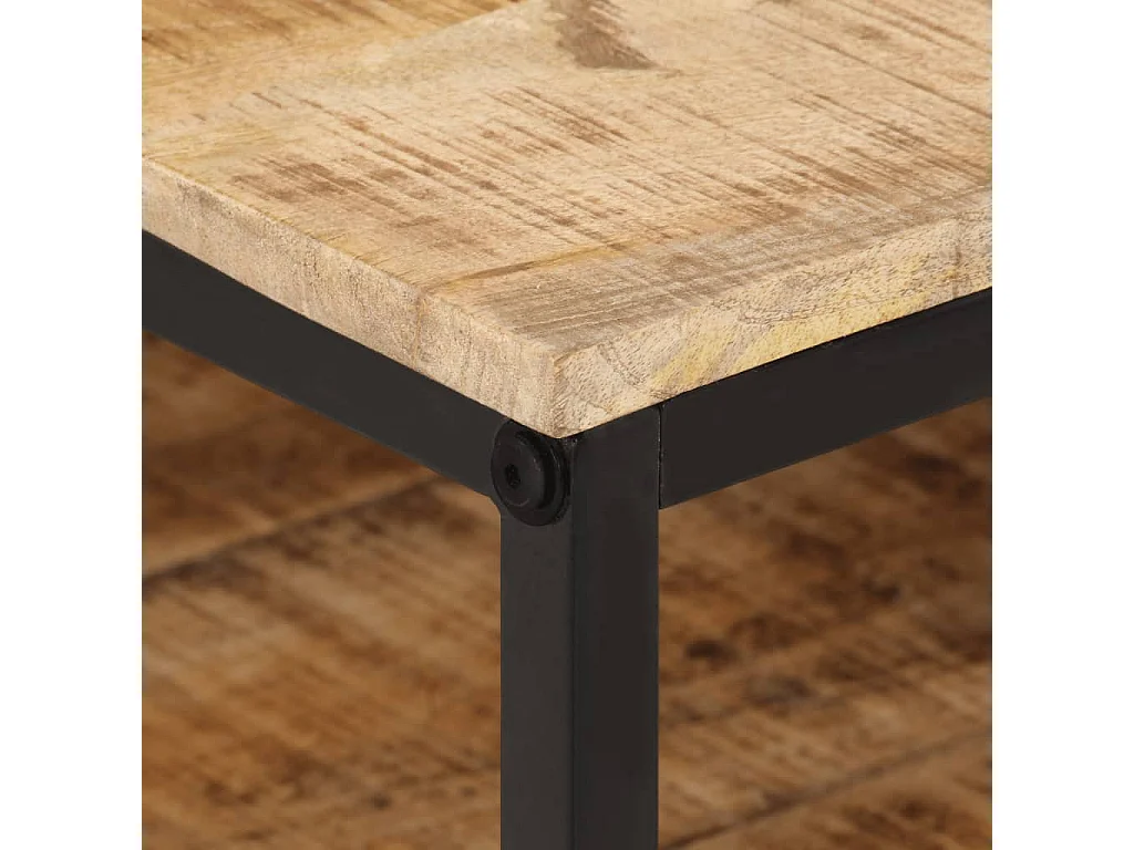 Mesa de centro 100x50x35 cm madeira de mangueira áspera maciça