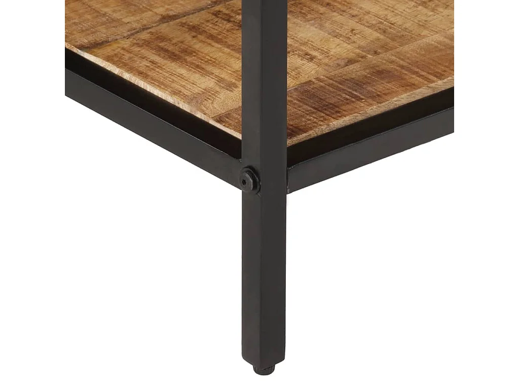 Mesa de centro 100x50x35 cm madeira de mangueira áspera maciça