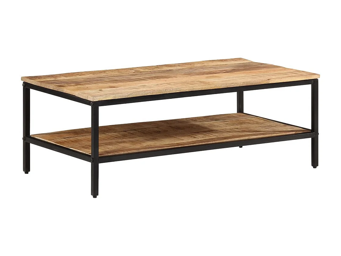 Mesa de centro 100x50x35 cm madeira de mangueira áspera maciça