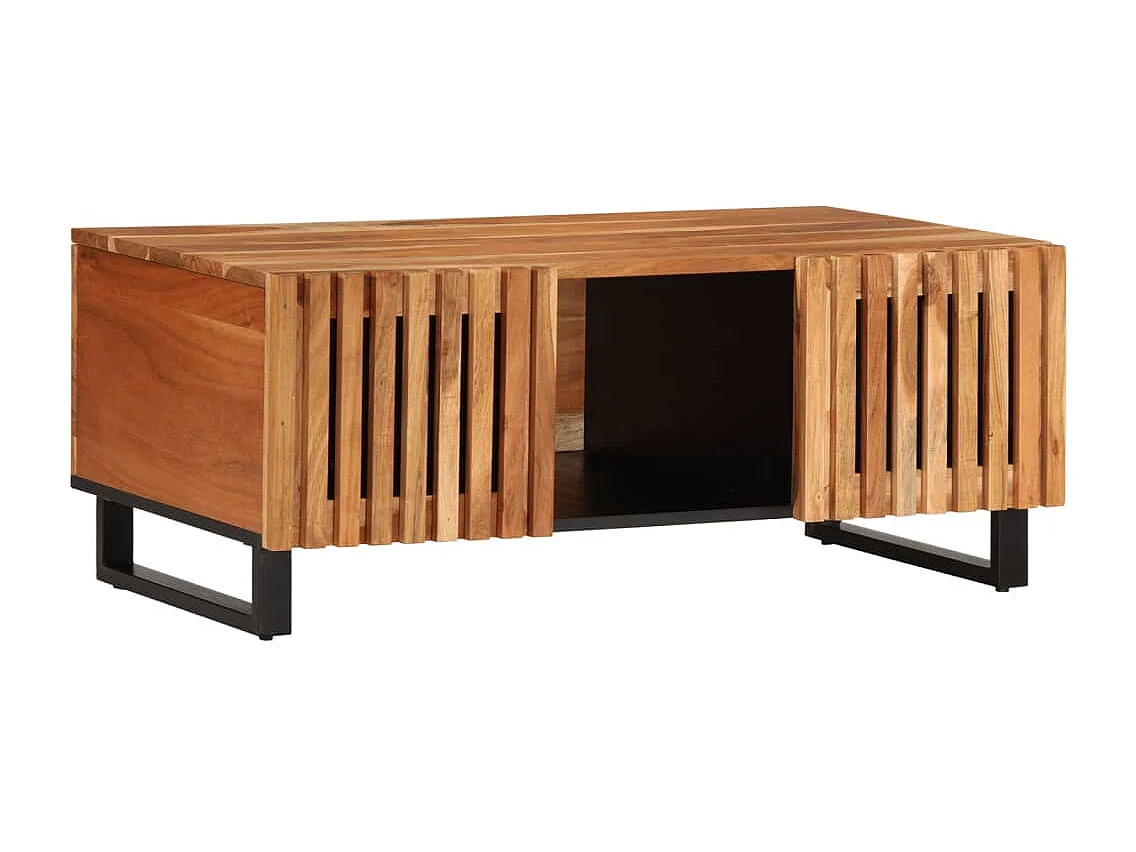 Table basse 100x55x40 cm bois massif d'acacia