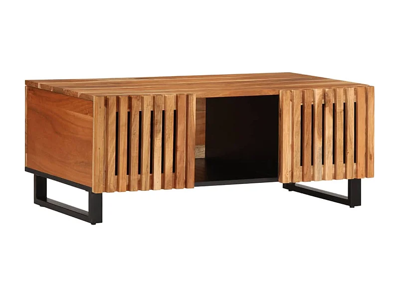 Mesa de centro 100x55x40 cm madeira de acácia maciça