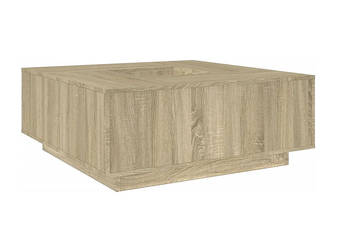 Salontafel 100x100x40 cm bewerkt hout sonoma eikenkleurig