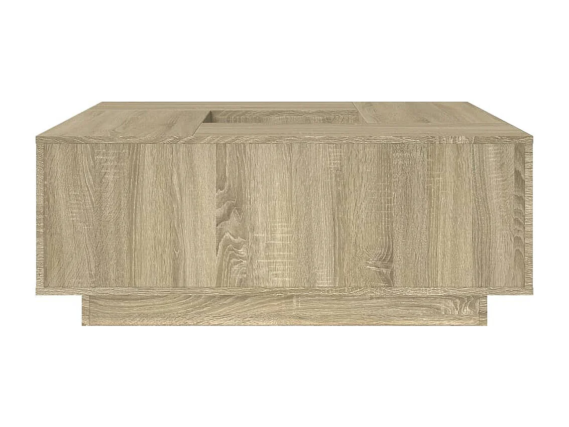 Salontafel 100x100x40 cm bewerkt hout sonoma eikenkleurig
