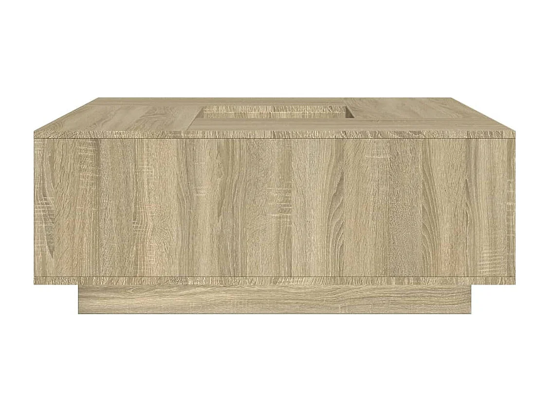 Salontafel 100x100x40 cm bewerkt hout sonoma eikenkleurig