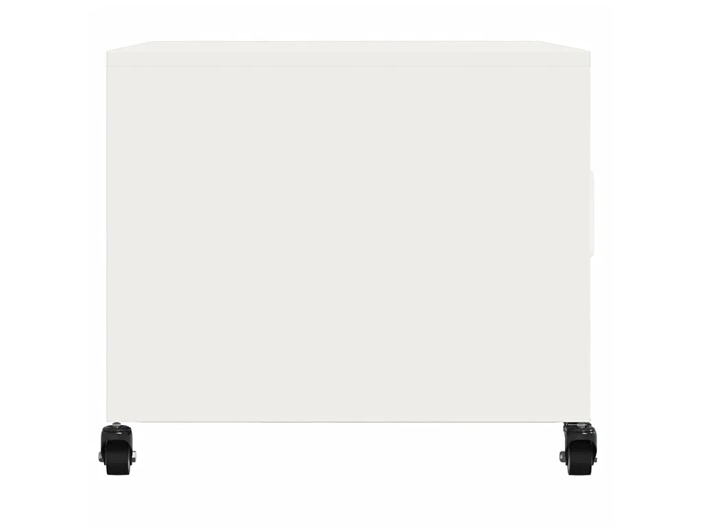 Table basse blanc 68x50x43,5 cm acier